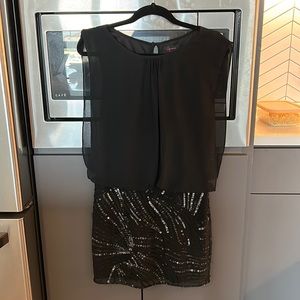 Black cocktail dress